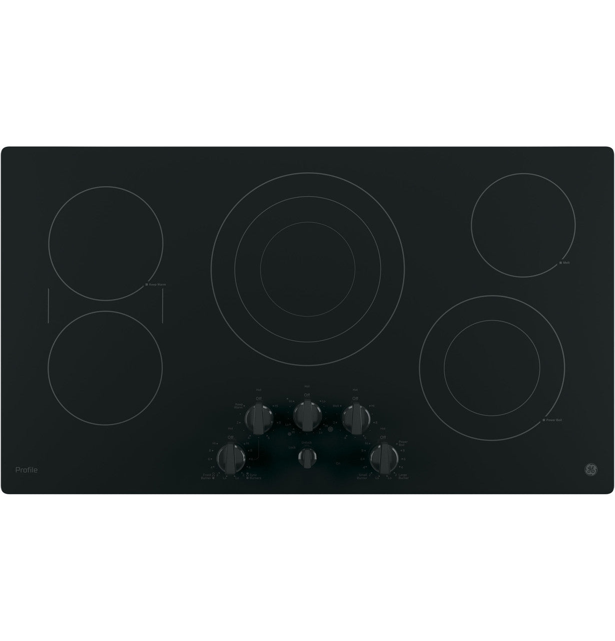 GE Profile™ 36" Built-In Knob Control Cooktop