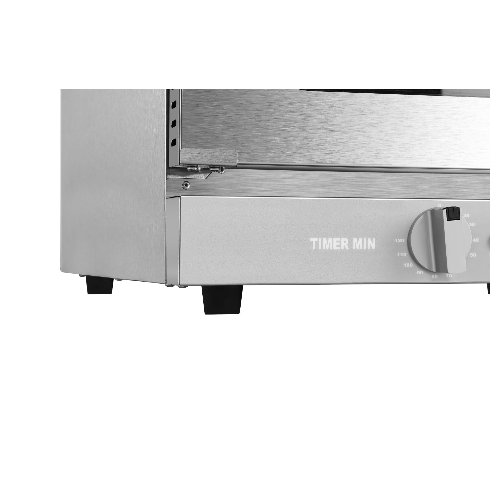 23 in. Countertop Convection Oven for Half-Size Pans with 4 Racks 1600W of Power in Stainless-Steel