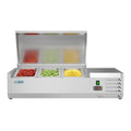 40 in. Three Pan Refrigerated Countertop Condiment Prep Station