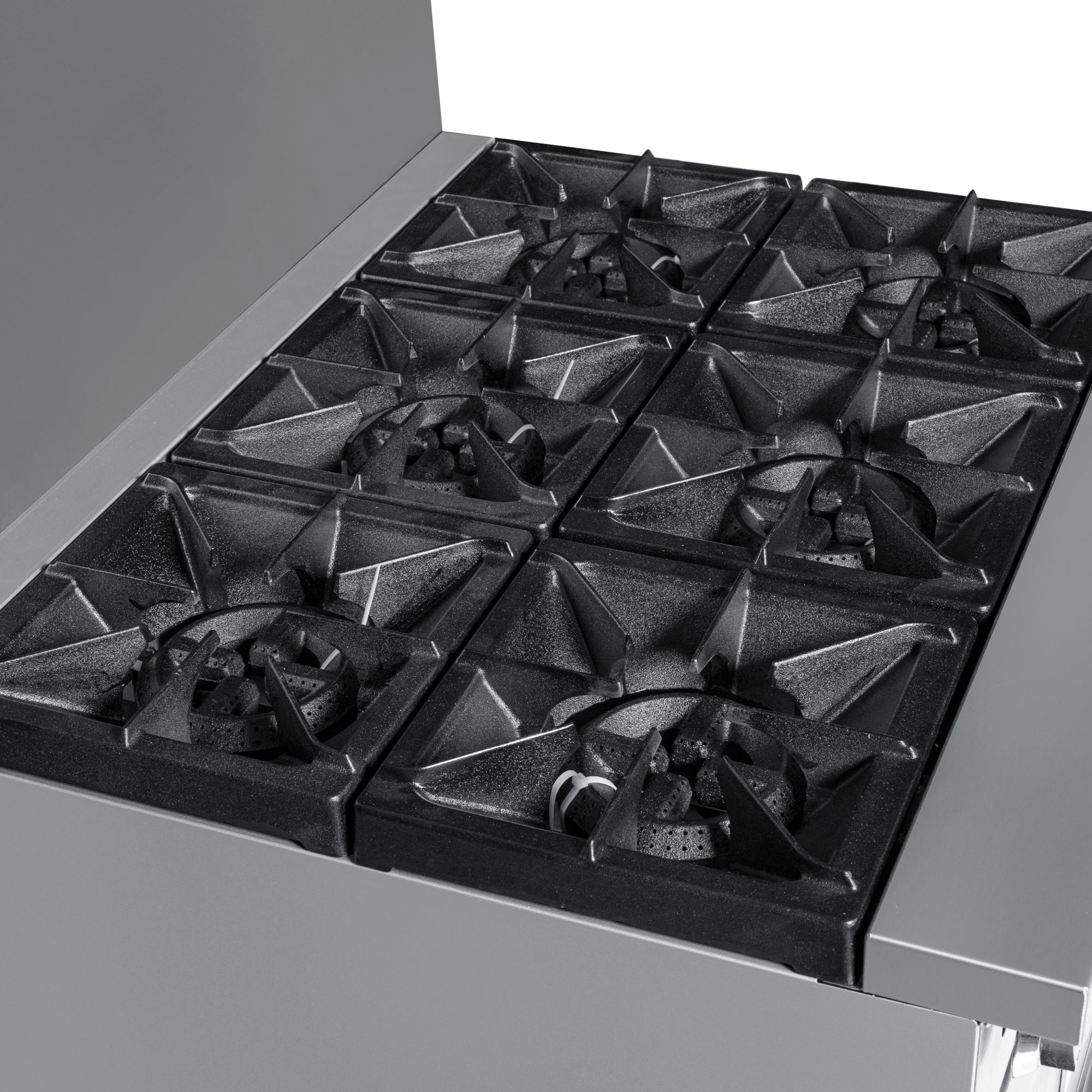 36 in. 6 Burner Commercial Natural Gas Range in Stainless-Steel
