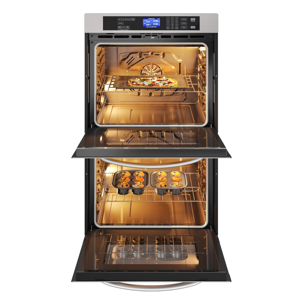 5 cu. ft. Stainless-Steel Premium Convection Double-Unit Wall Oven