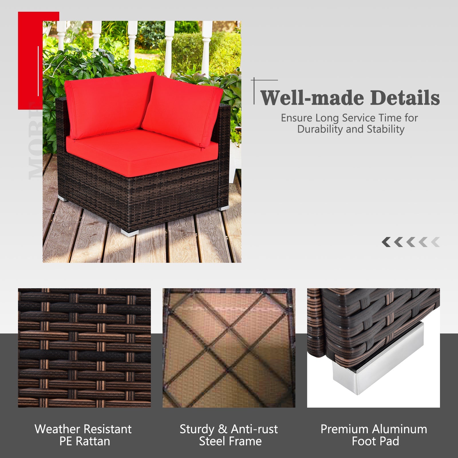 Costway 7-Pc Patio Furniture Set w/ 35" 50000 BTU Propane Gas Fire Pit Table & Waterproof Cover 96487235 New
