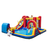 Costway 7-in-1 Outdoor Inflatable Bounce House Water Slide Splash Pool w/ 950W Blower 46318725 New