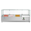 40 in. Three Pan Refrigerated Countertop Condiment Prep Station