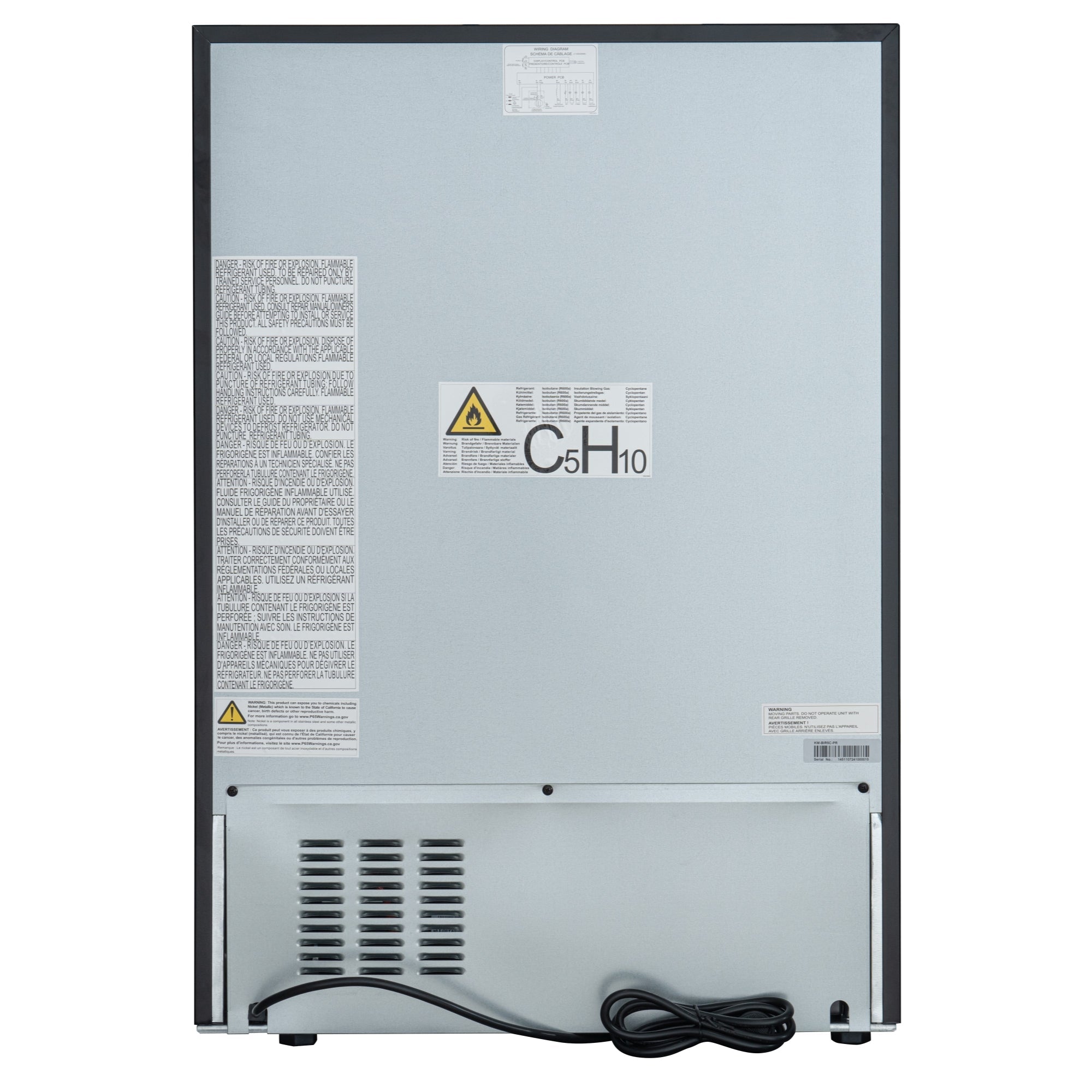 24 in. Panel Ready Compact Refrigerator, 5 cu. ft. in Black