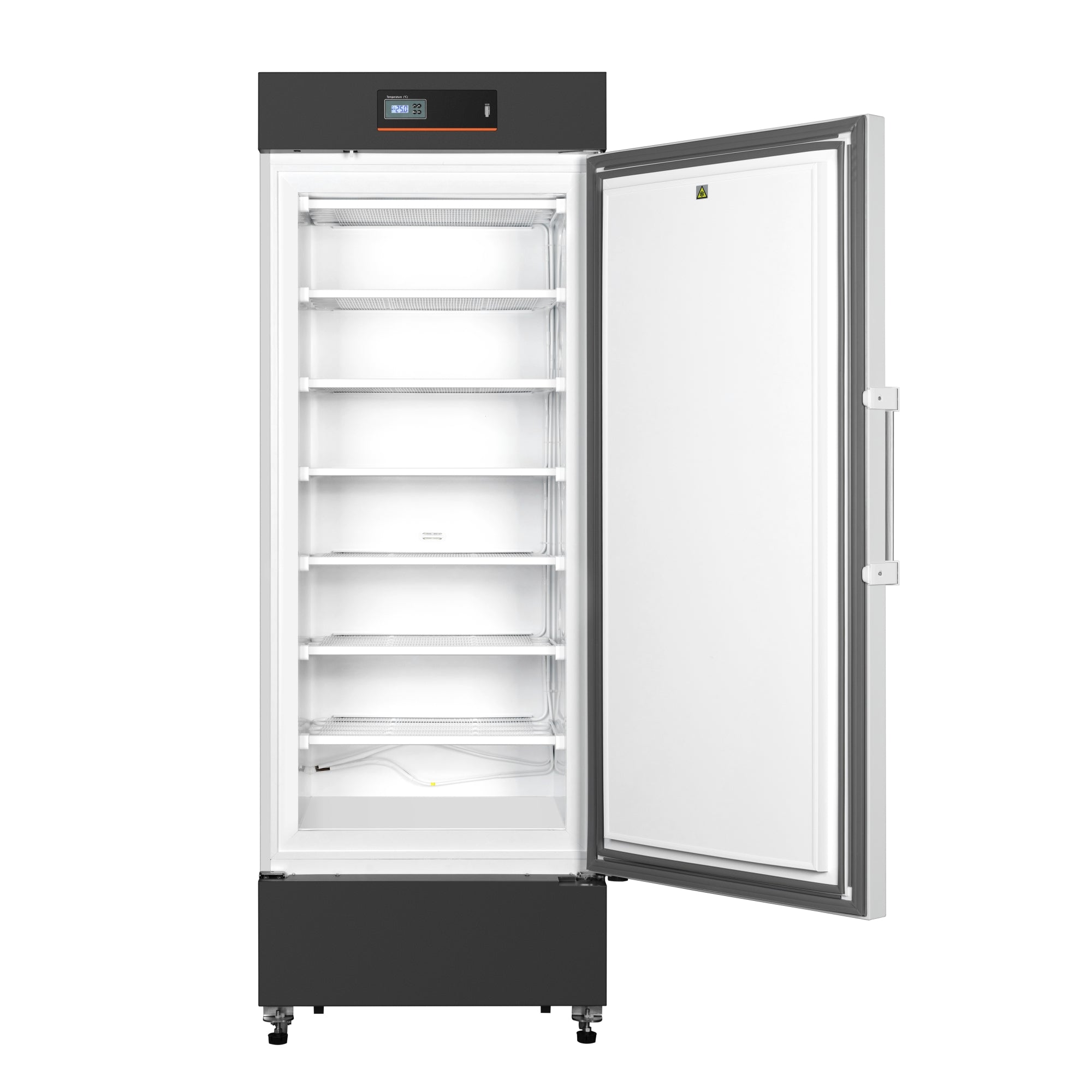 27 in. -25 C Upright Medical Freezer For Pharmacy / Laboratory With Dynamic Freeze, LED Display, Multi-Level Emergency Alarms and Precise Temperature Control, 10.8 Cu. Ft.