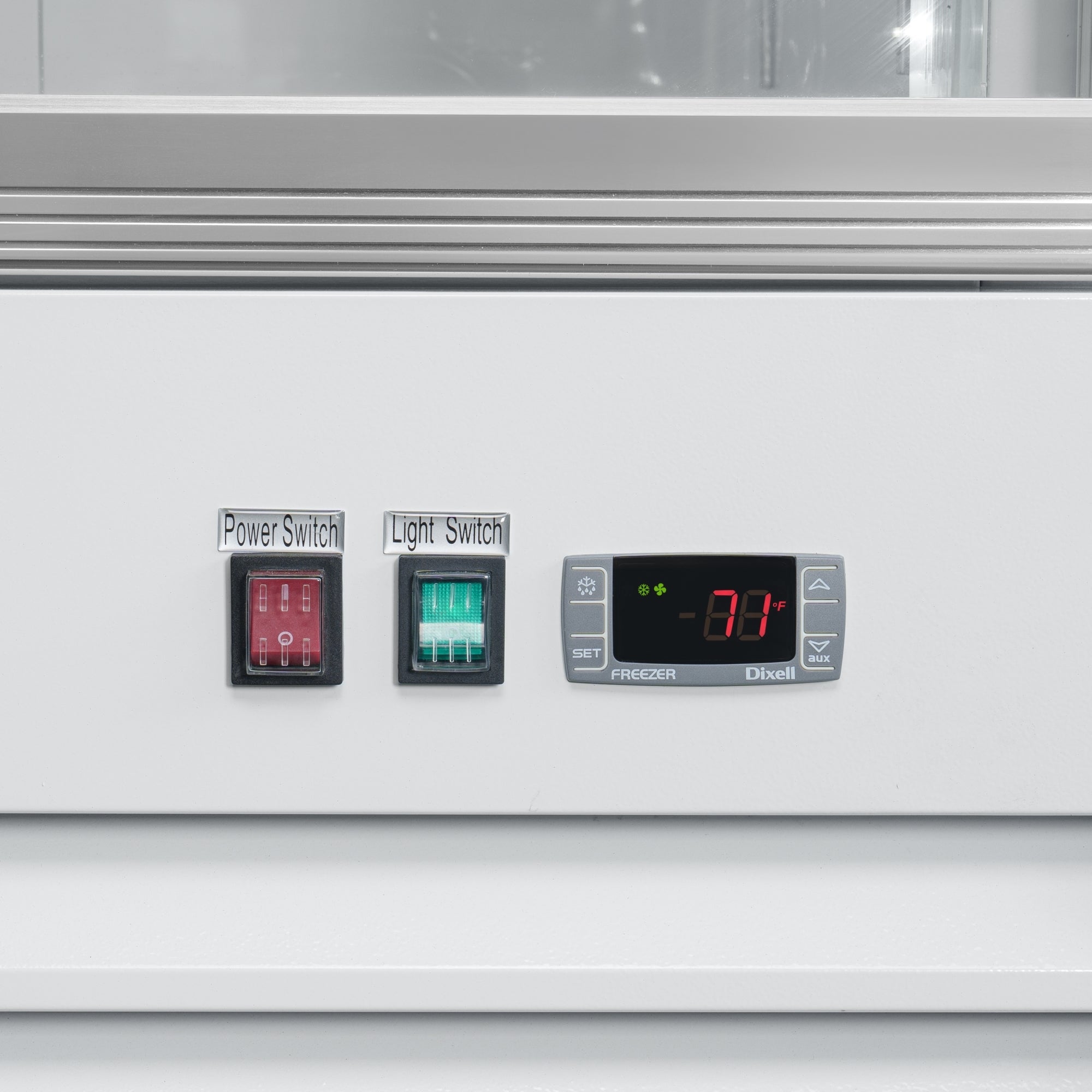 53 in. 2-Door Commercial Display Merchandiser Freezer 45 cu. ft. in White