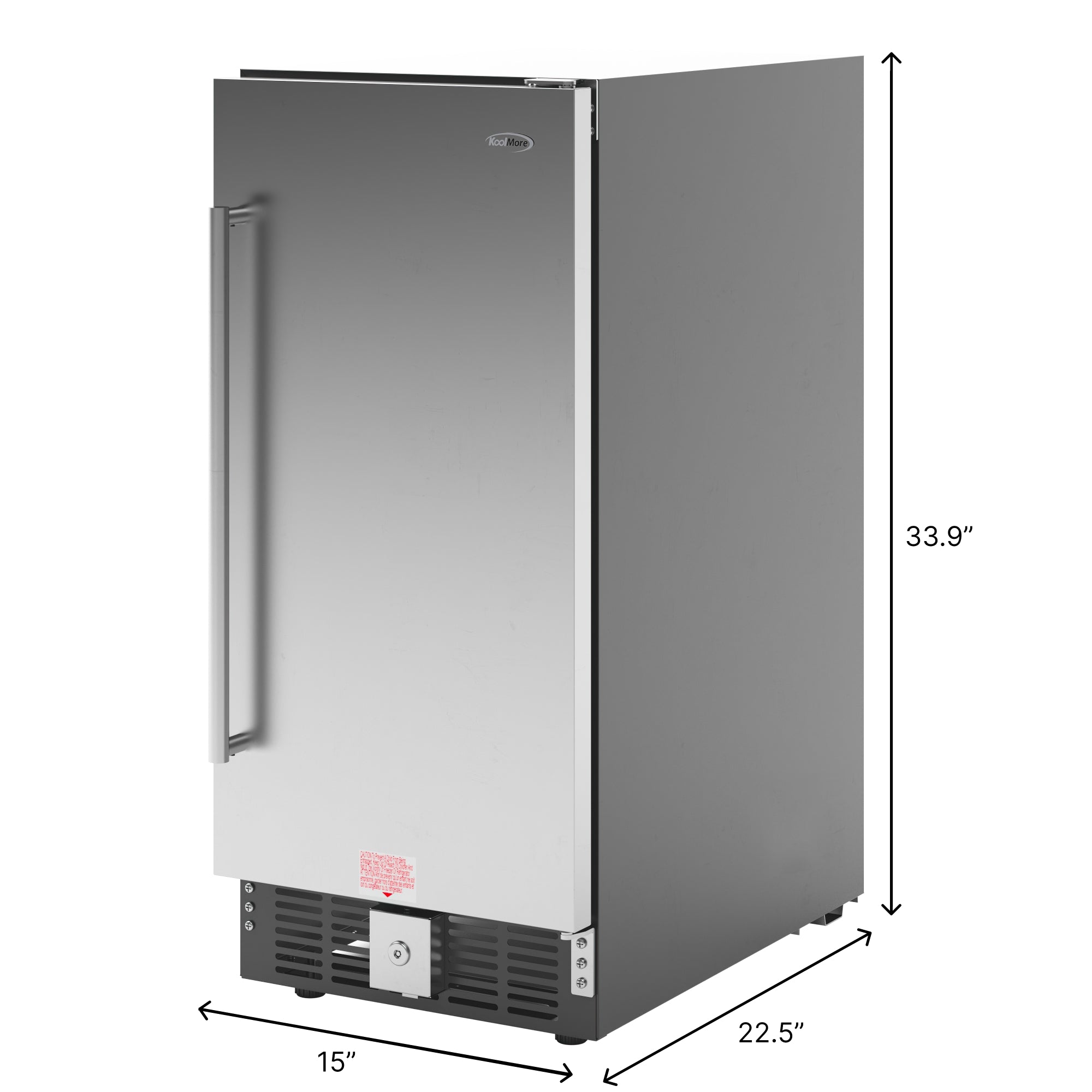 15 in. Small Stainless Steel Built-In Refrigerator and Beverage Cooler, 3 cu. ft.