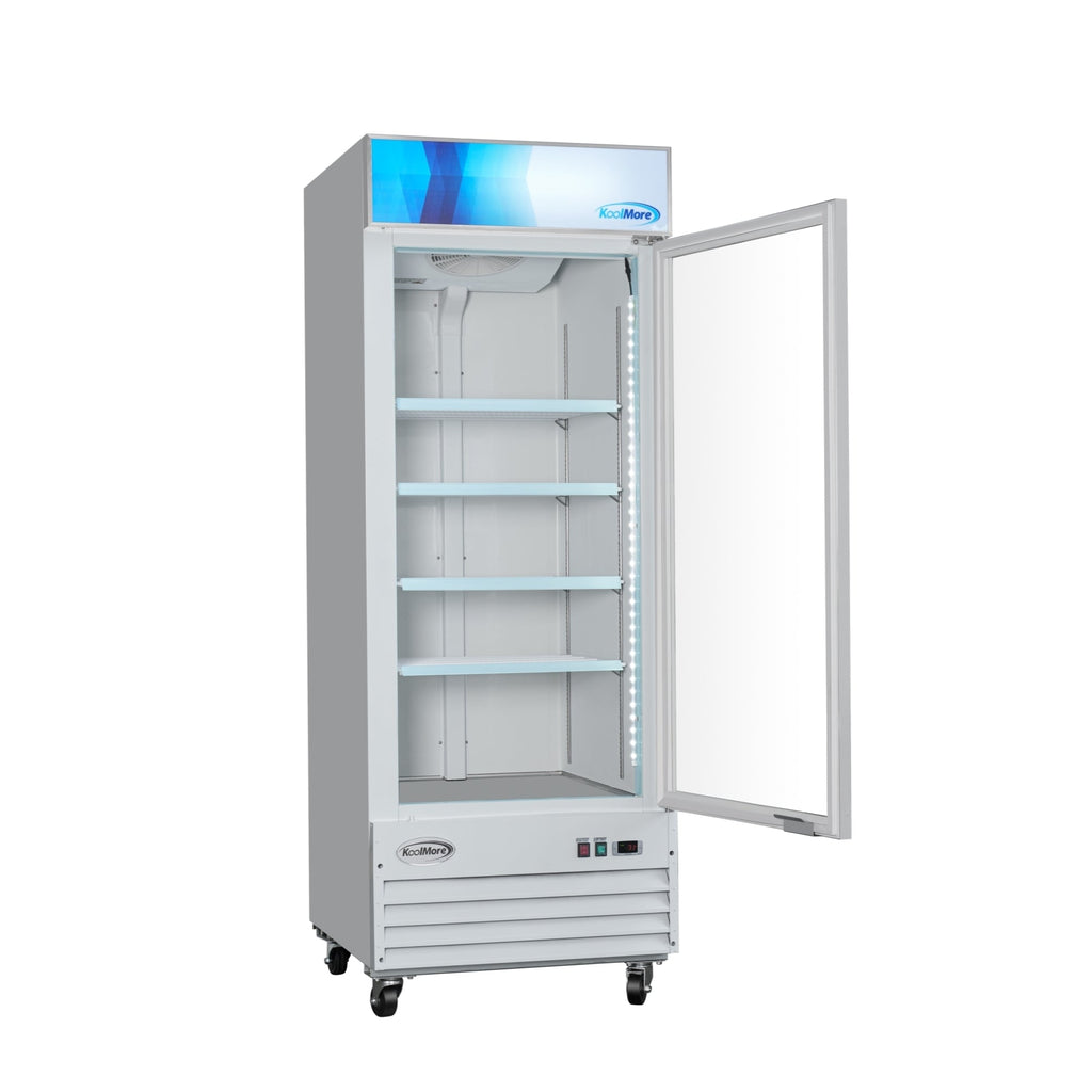 31 in. 1-Door Commercial Display Merchandiser Freezer 23 cu. ft. in White