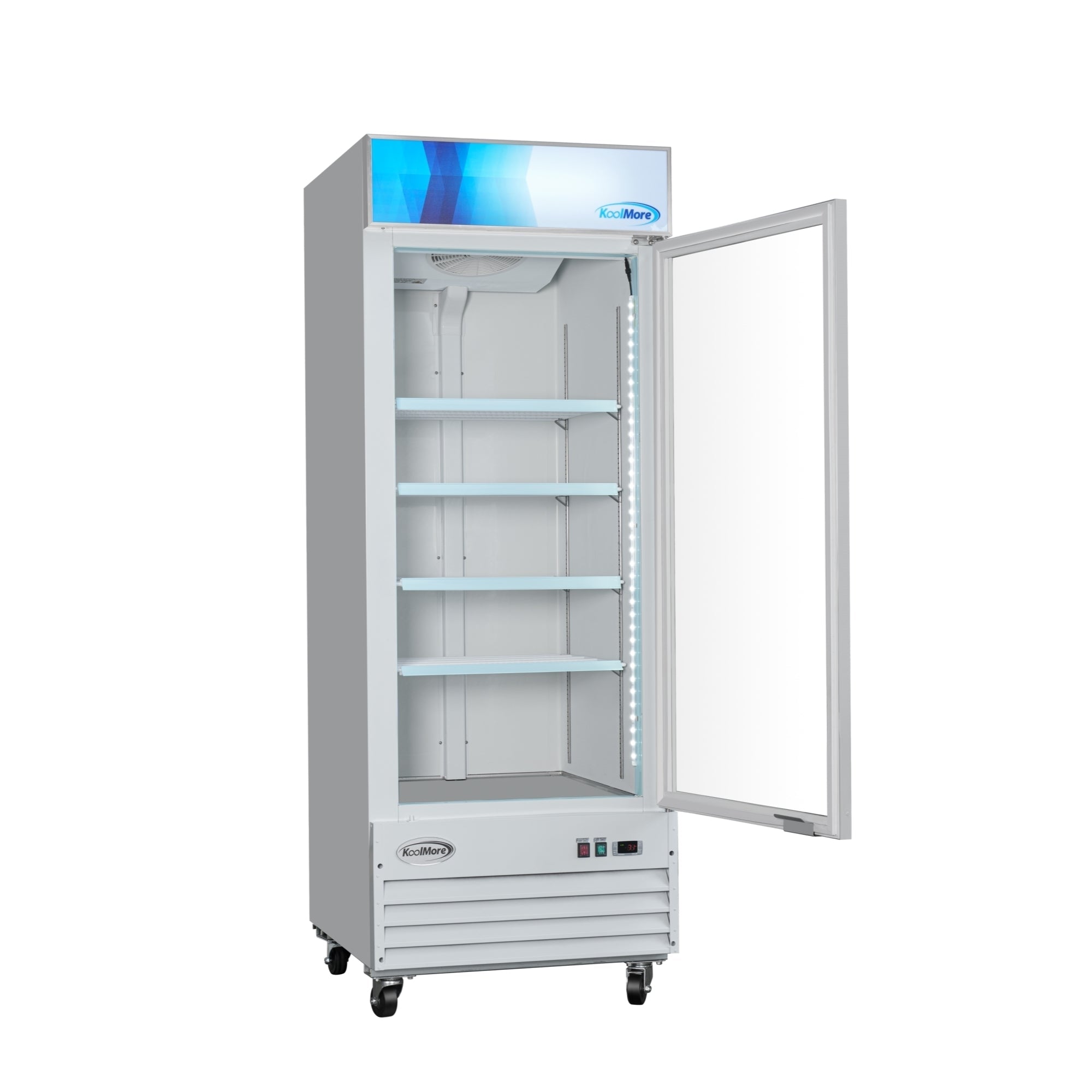 31 in. 1-Door Commercial Display Merchandiser Freezer 23 cu. ft. in White