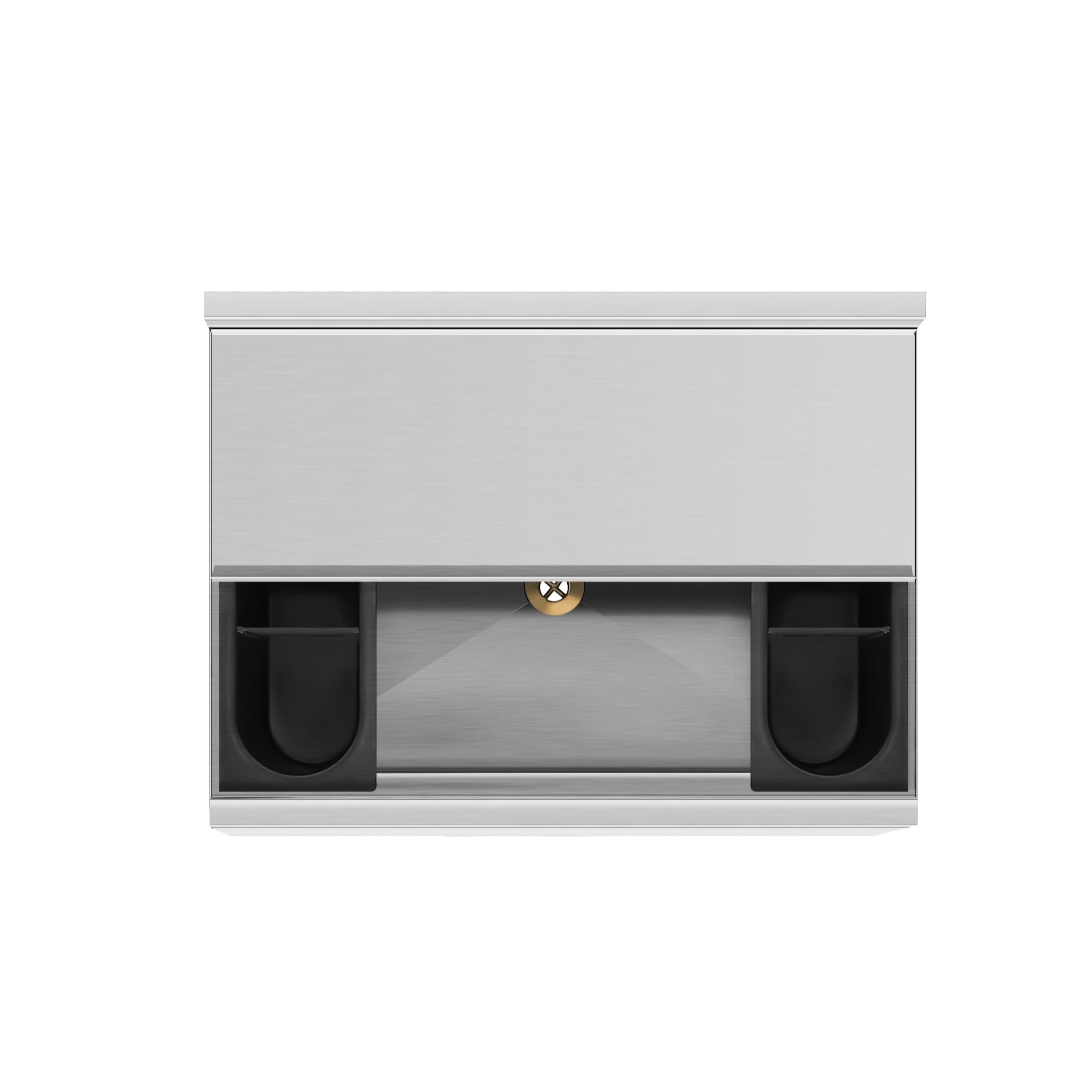 24 in. Commercial Underbar Ice Bin with Siding Lid in Stainless Steel