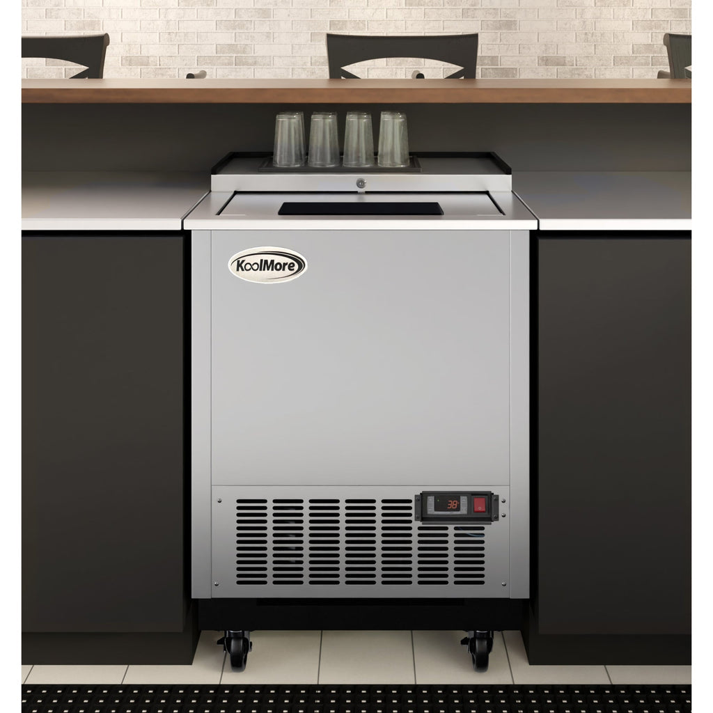 25 in. Commercial Glass Froster in Stainless Steel, ETL Listed, 5 cu. ft.