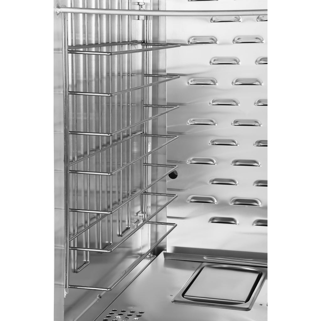 33 in. Commercial Insulated Heated Holding/Proofing Cabinet with Wire Racks and Solid Door in Silver