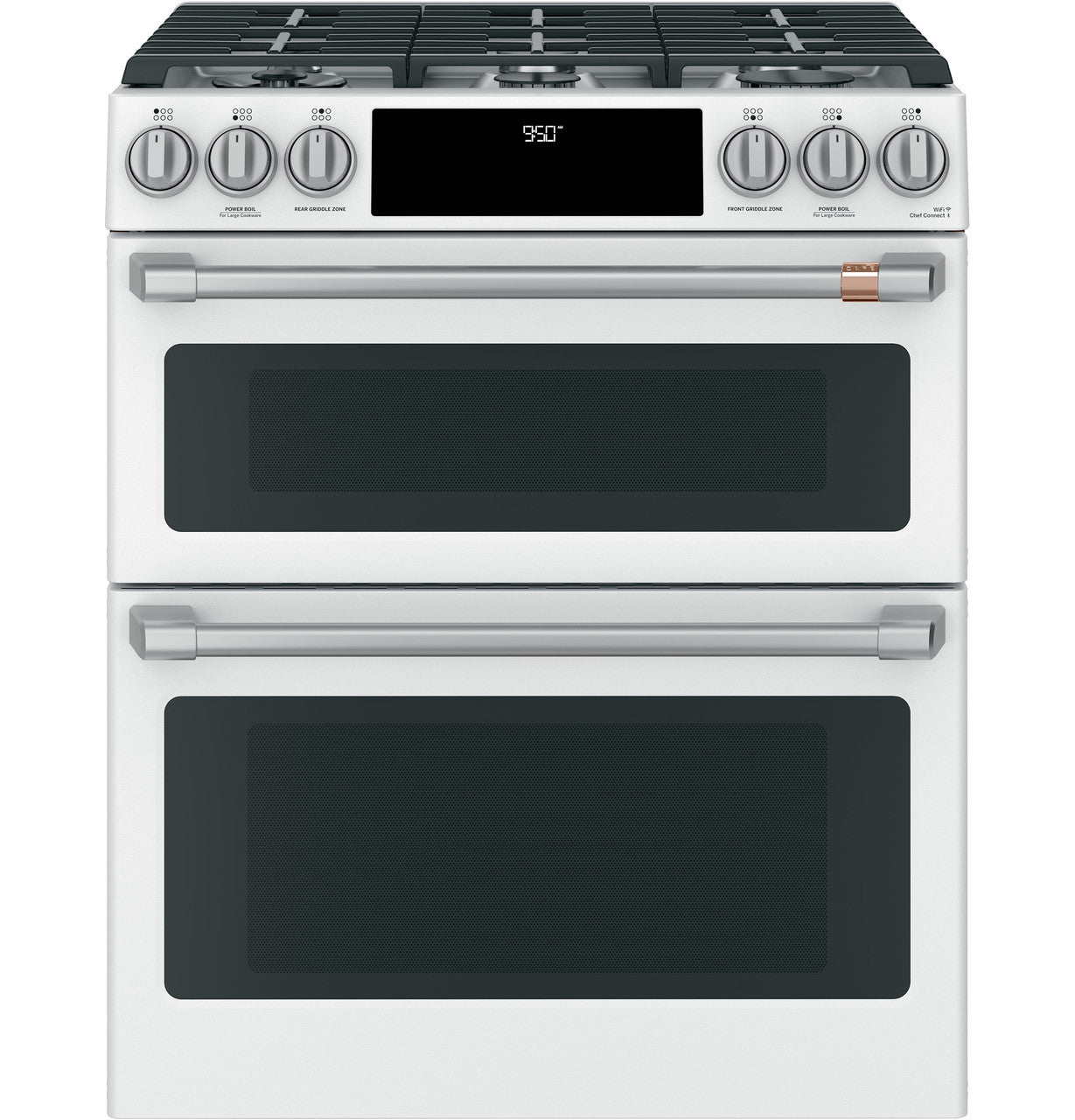 CAFÉ™ 30" Smart Slide-In, Front-Control, Dual-Fuel, Double-Oven Range with Convection