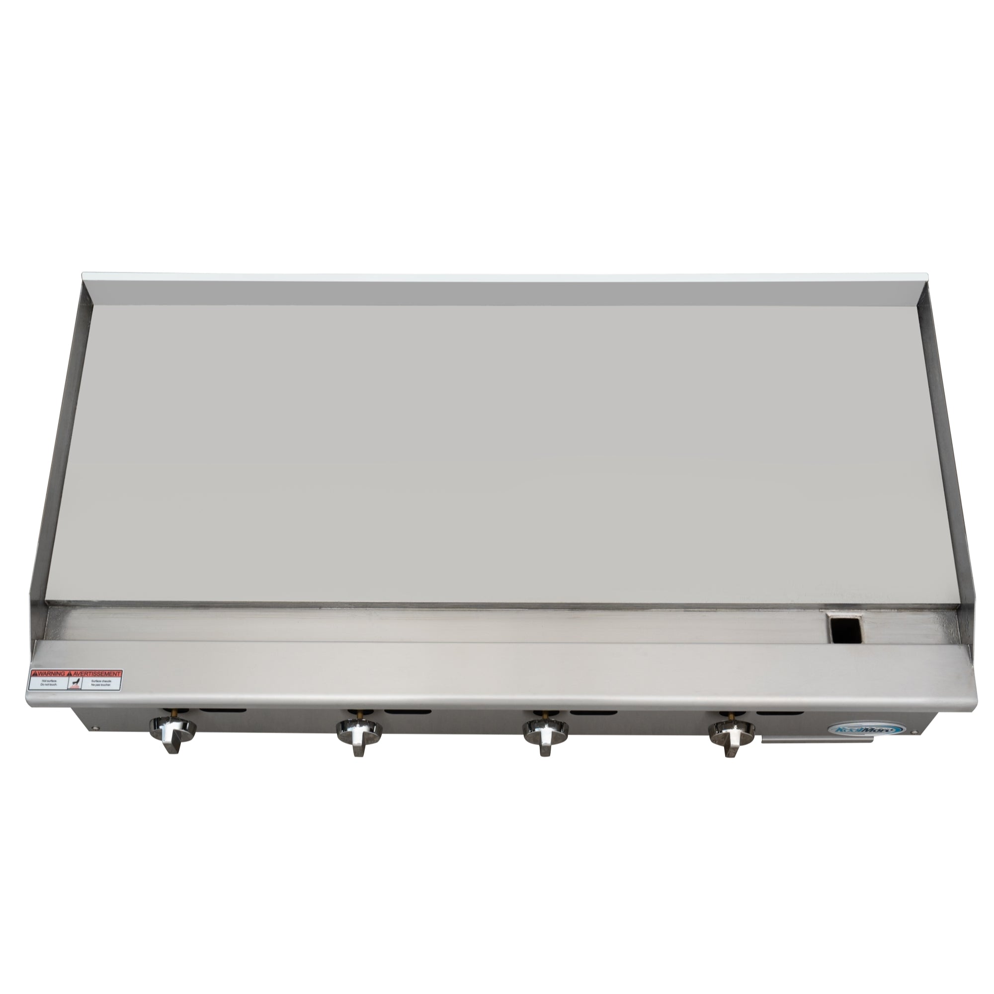 48 in. Natural Gas 4-Burner Griddle with 120,000 BTUs in Stainless-Steel
