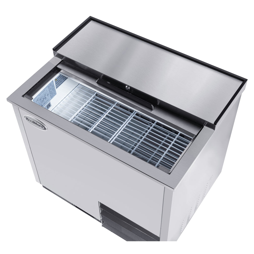 36 in. Commercial Glass Froster in Stainless Steel, ETL Listed, 9 cu. ft.