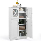 Costway 5-Piece Modern Bathroom Suite Over Toilet Cabinet Smart Bidet Oval Sink Floor Cabinet Clothes Dryer 51470384 New