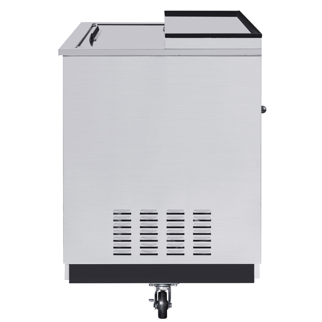 36 in. Commercial Glass Froster in Stainless Steel, ETL Listed, 9 cu. ft.