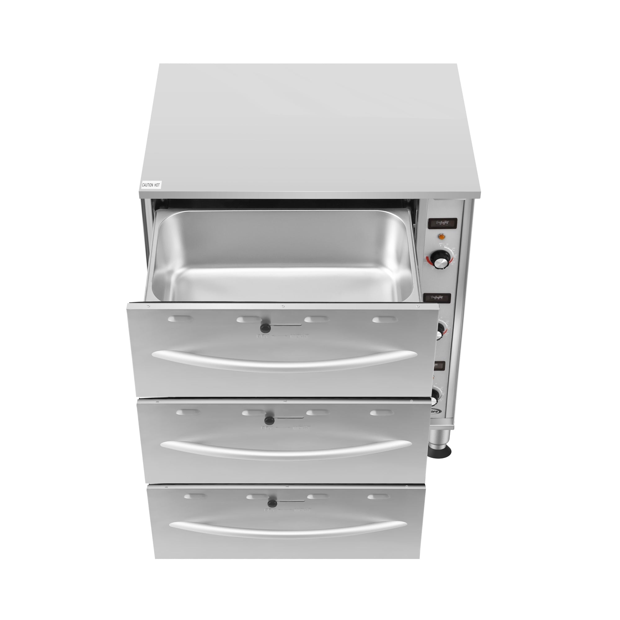 Three-Drawer Commercial Free Standing Warming Drawer in Stainless-Steel