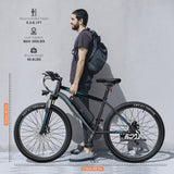 Wooken Electric Bike for Adults with 500W Motor, 27.5" Ebike with 48V 499WH Removable Battery, Up to 55Miles Electric Mountain Bike, 19.8MPH Adults Electric Bicycle with LCD Display, 21 Speed
