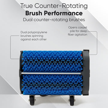 Dapper Supply Floor Cleaning Machine 14" Counter-Rotating Brush for Carpet & Hard Floor New