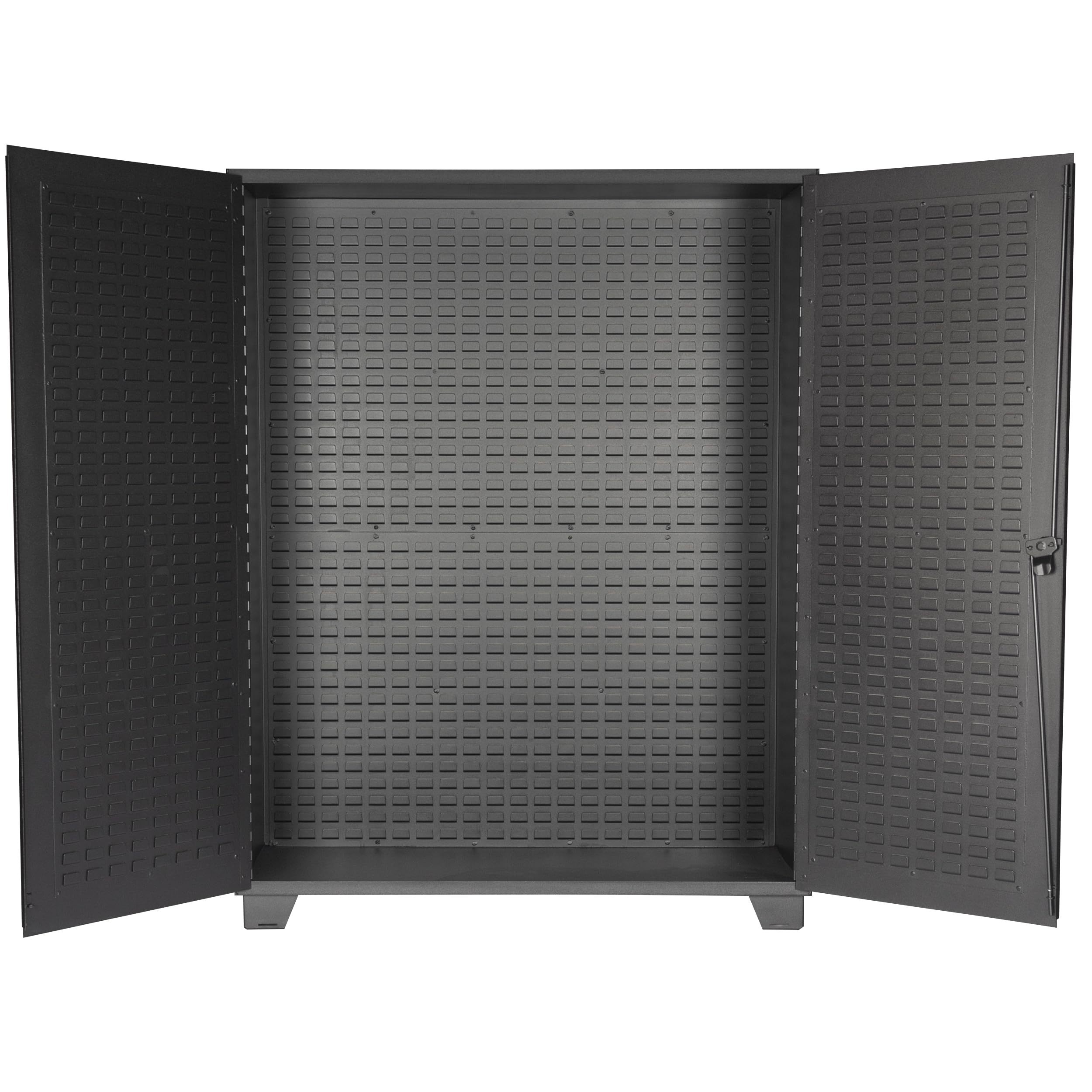 Jamco Tool Storage Cabinets with Bin Mounts, Model DE, Includes 230 Bins, 60-Inch W x 24-Inch D x 78-Inch H, Yellow Bins