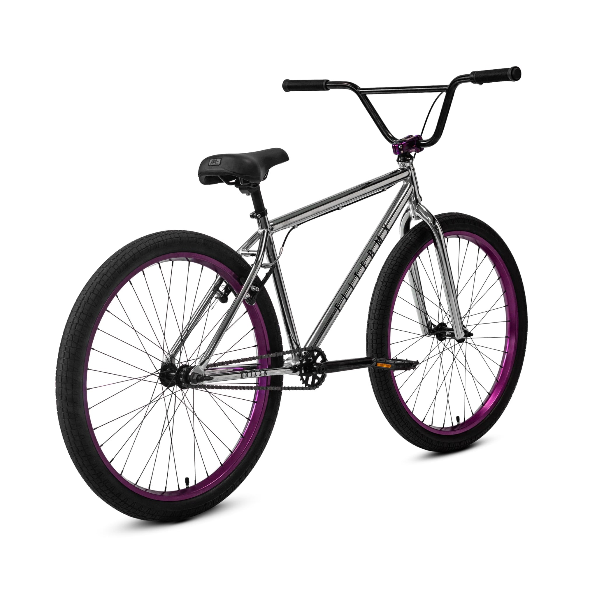 Elite BMX Bicycle 18", 20" & 26" BMX Bike for Teen Bike and Adult Bikes - Freestyle BMX Bike All Models Come with 3 Piece BMX Crankset (Purple Smash, 26" Outlaw)
