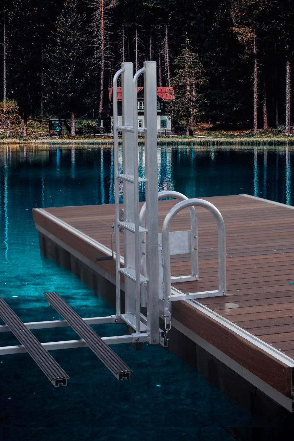 Golden Boat Lifts Kayak Launch, 3-7 Step Aluminum Dock System (3-Step Standard)