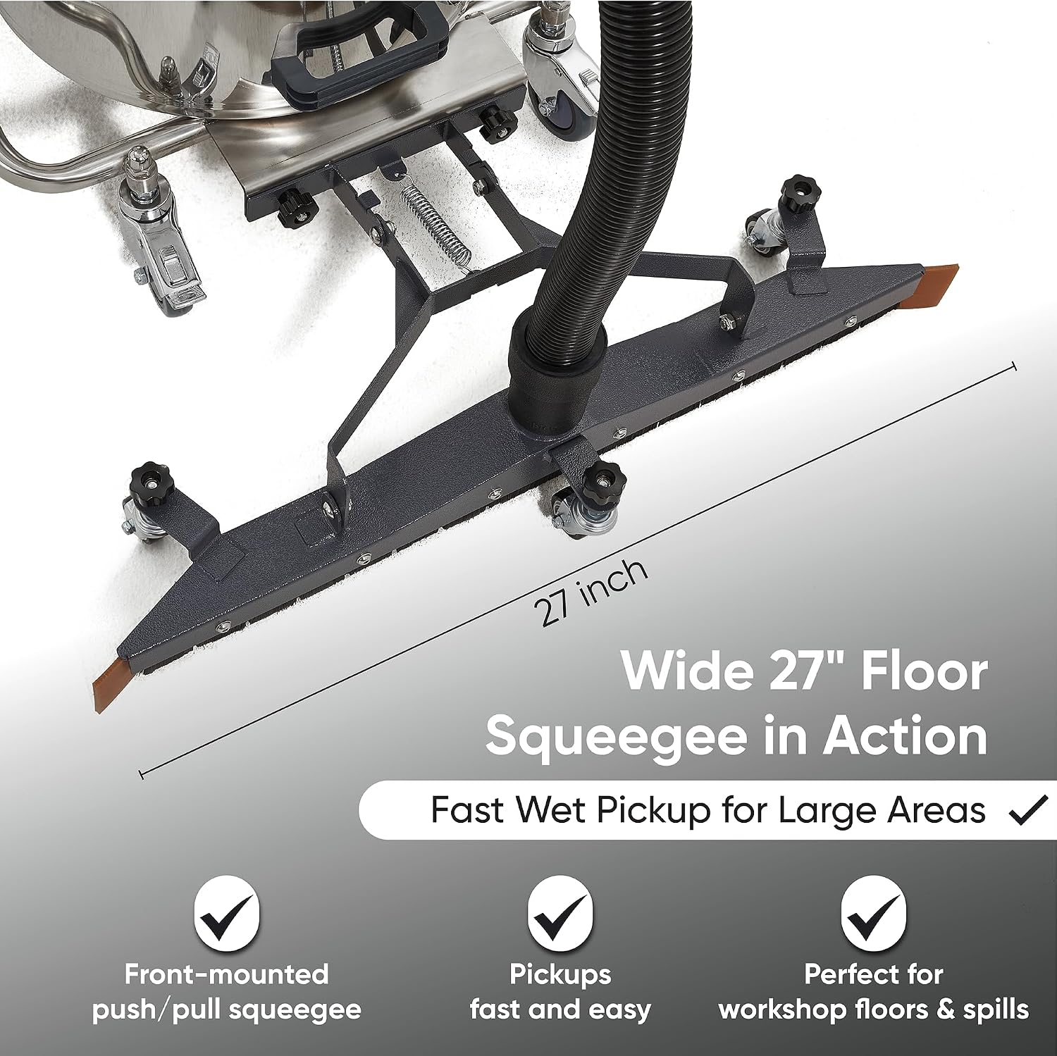 Dapper Supply Wet/Dry Vacuum Heavy Duty 21 Gal. 222 CFM 120V with Attachments New