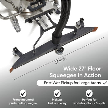Dapper Supply Wet/Dry Vacuum Heavy Duty 21 Gal. 222 CFM 120V with Attachments New