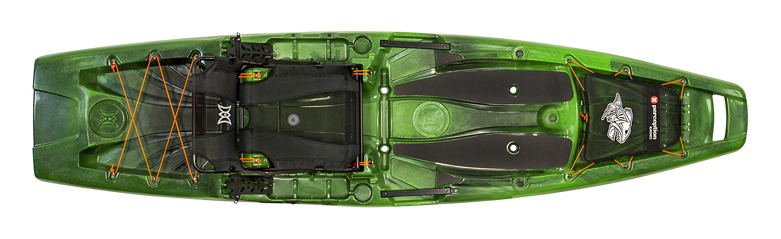 Perception Kayaks Outlaw 11.5 | Sit on Top Fishing Kayak + Outlaw 3-Piece Kayak Paddle