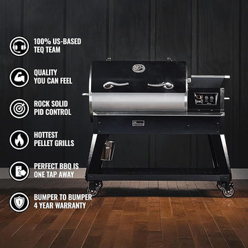 recteq Pellet Grill - Deck Boss 800, Pellet Smoker Grill, Wi-Fi-Enabled, Electric Pellet Grill, Grilling Essentials Bundle
