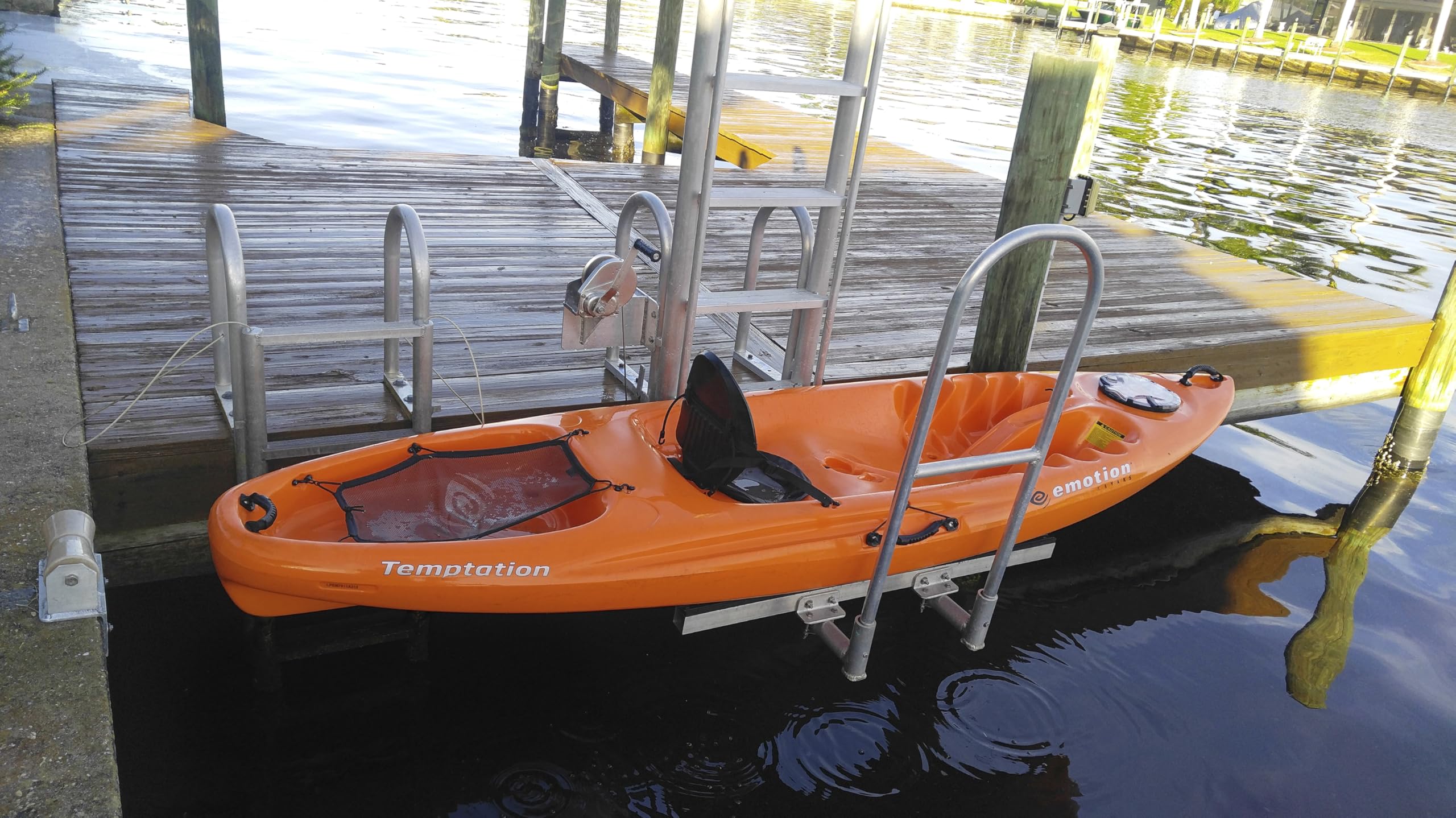Golden Boat Lifts Kayak Launch, 3-7 Step Aluminum Dock System (3-Step Standard)