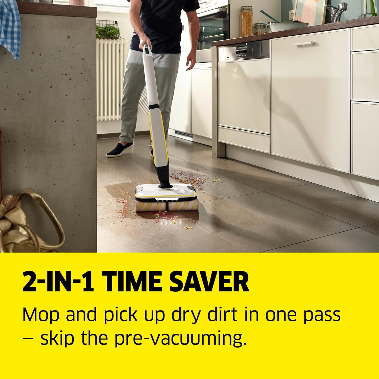 Karcher FC 7 Cordless Hard Floor Cleaner Wet Dry with LEDs New