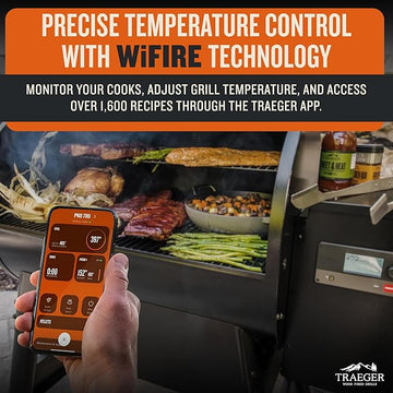 Traeger Grills Pro 780 Wood Pellet Smoker Grill, 6-in-1 BBQ Pellet Grill Combo, WiFi and App-Connected Electric Smoker, 780 Square Inches of Grilling Area, Temperature Control, Bronze Finish