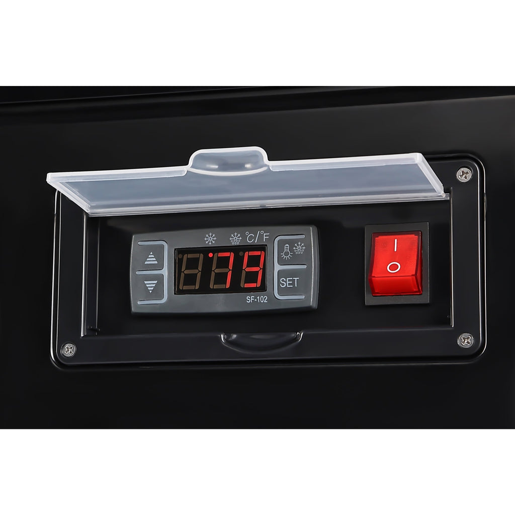 48 in. Self-Service Countertop Display Refrigerator in Black