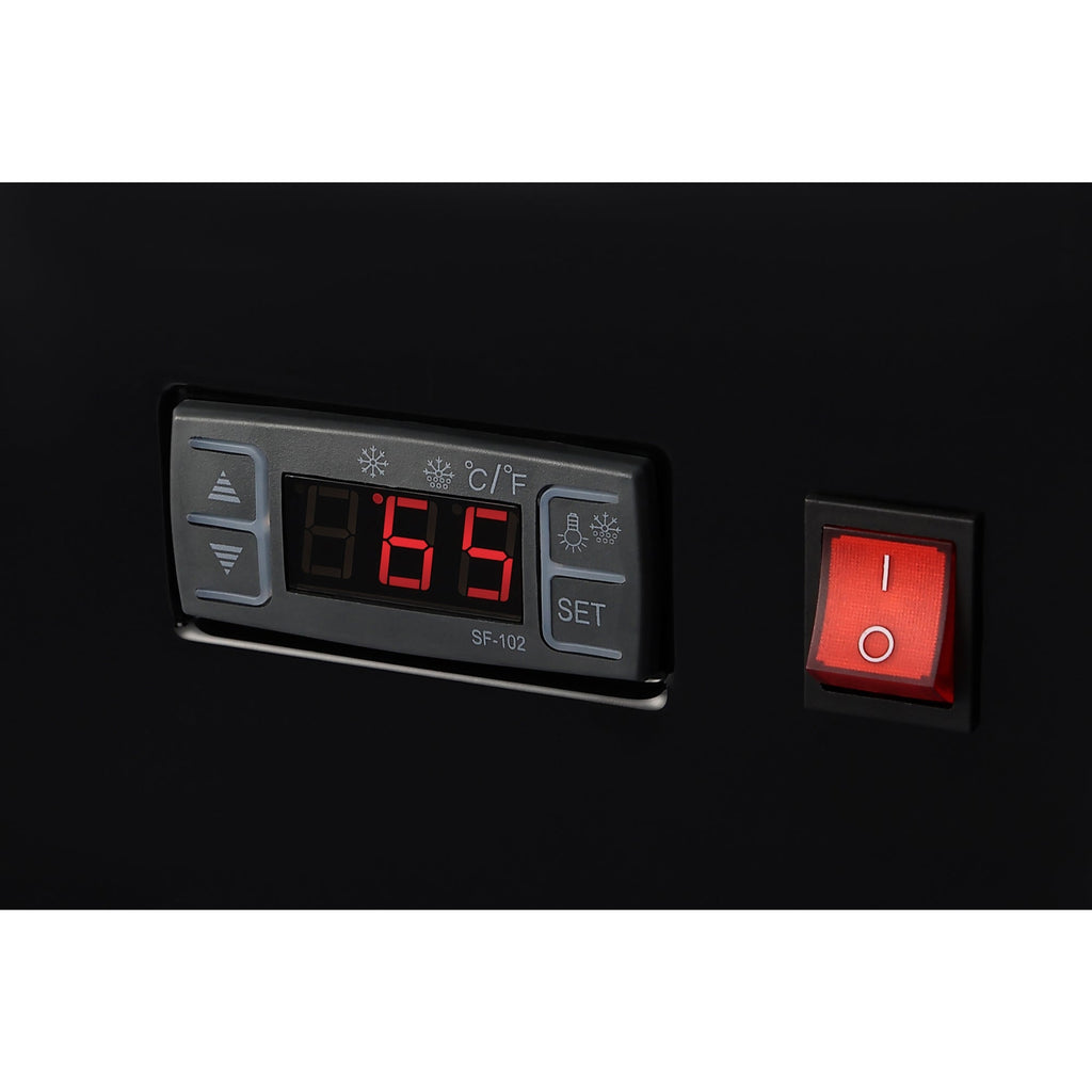 35 in. Self-Service Countertop Display Refrigerator in Black