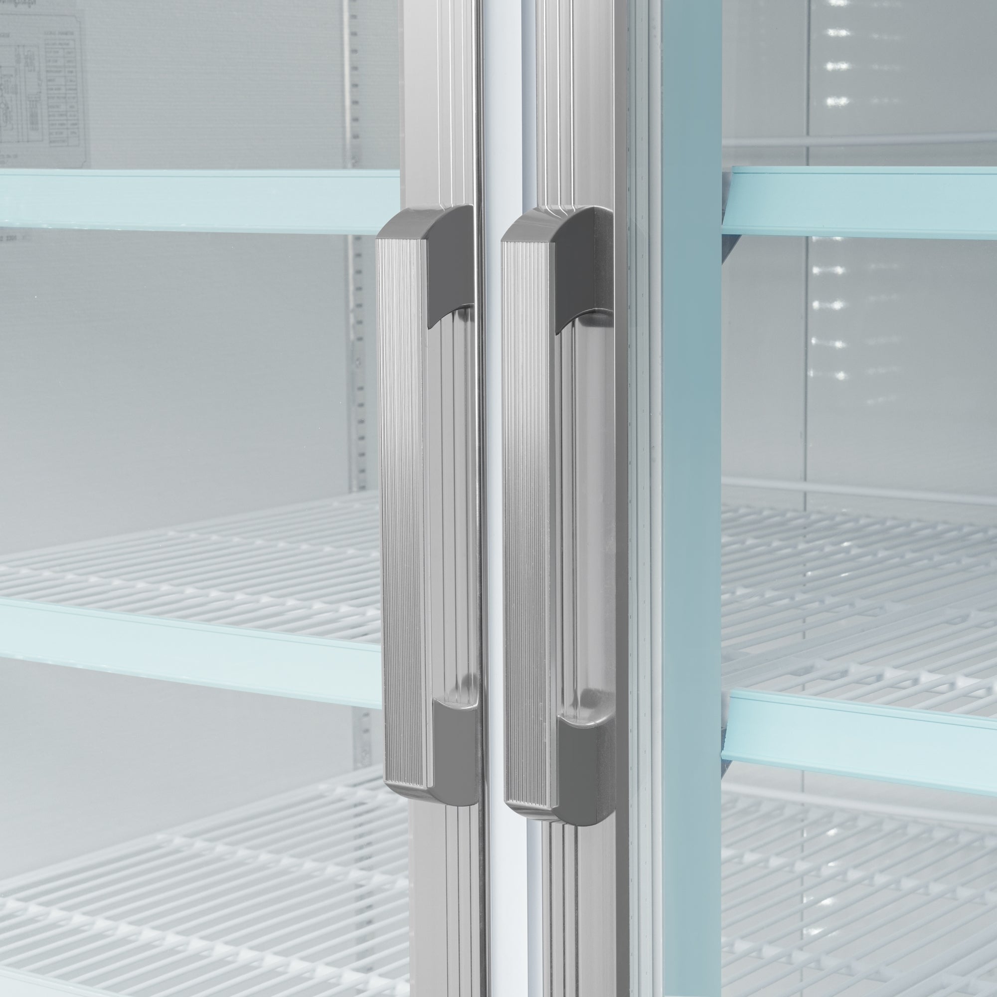 53 in. 2-Door Commercial Display Merchandiser Freezer 45 cu. ft. in White