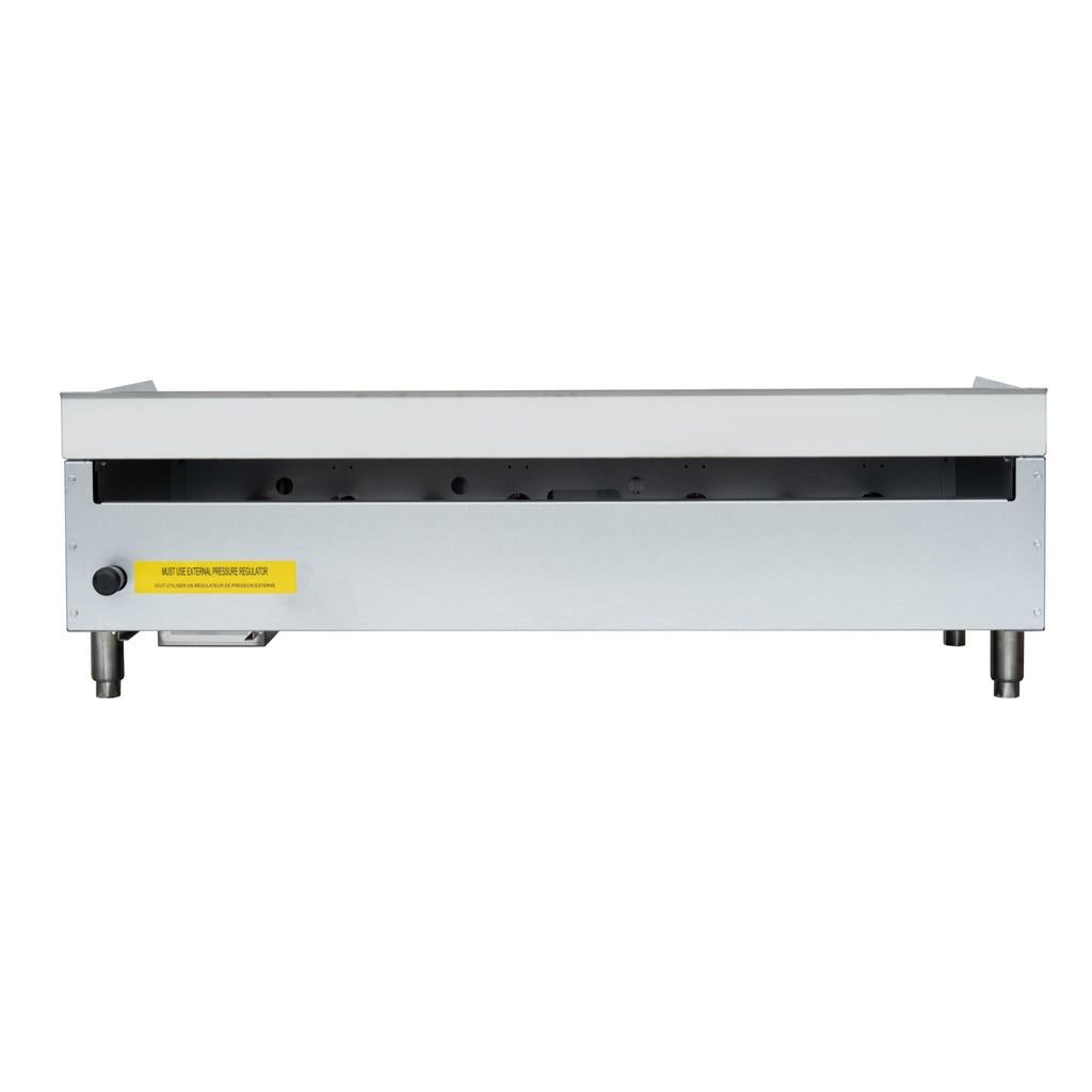 48 in. Natural Gas 4-Burner Griddle with 120,000 BTUs in Stainless-Steel