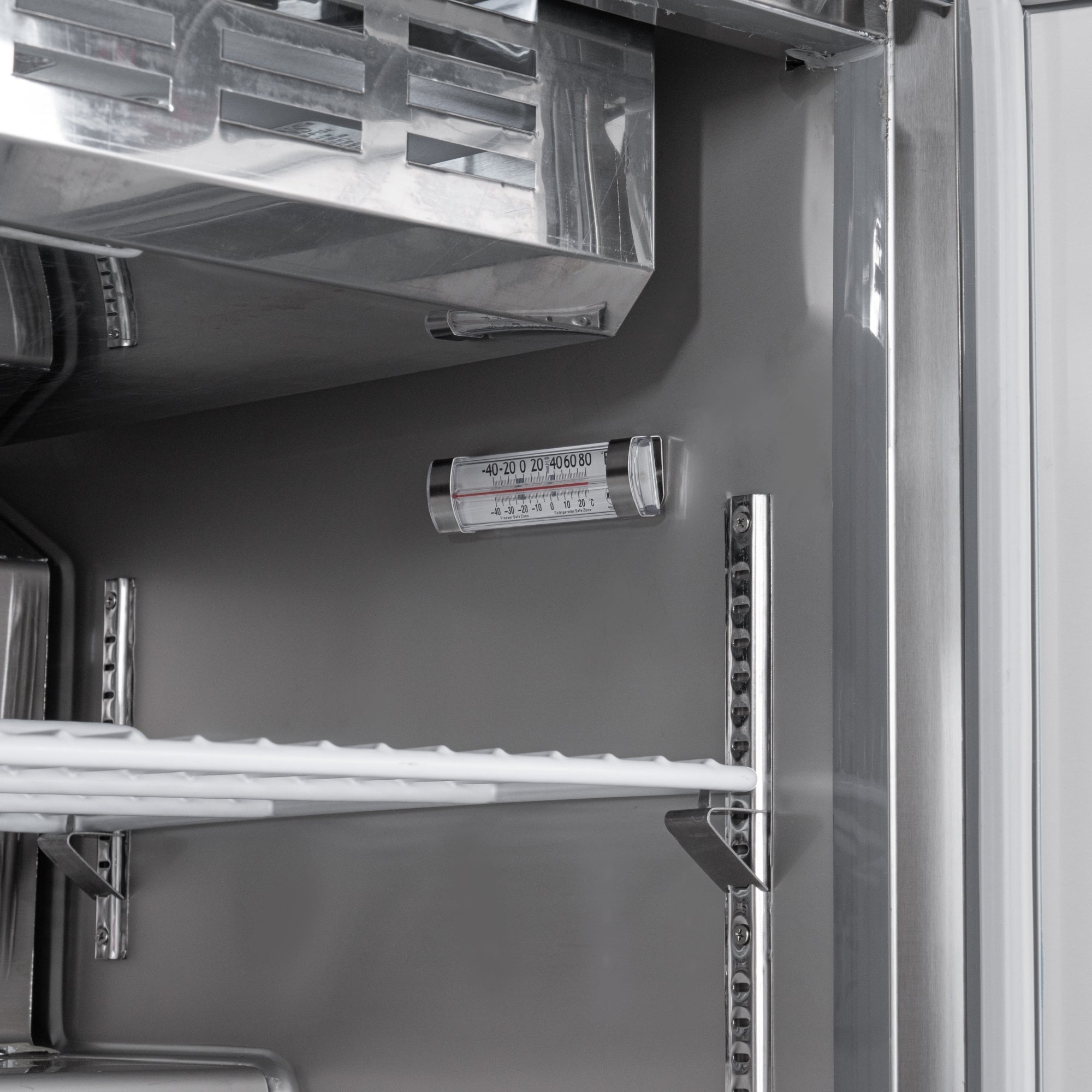 48 in. Commercial Refrigerated Prep Station Cold Table, Stainless-Steel Refrigerator with 9-Pan (Not Included) Capacity with Cover and Two Adjustable Shelves, ETL Listed