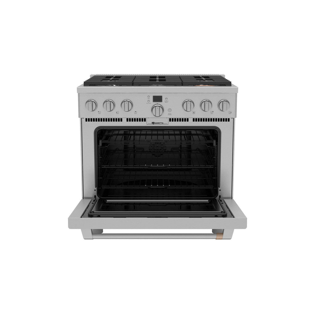 CAFÉ™ 36" Smart Dual-Fuel Commercial-Style Range with 6 Burners (Natural Gas)