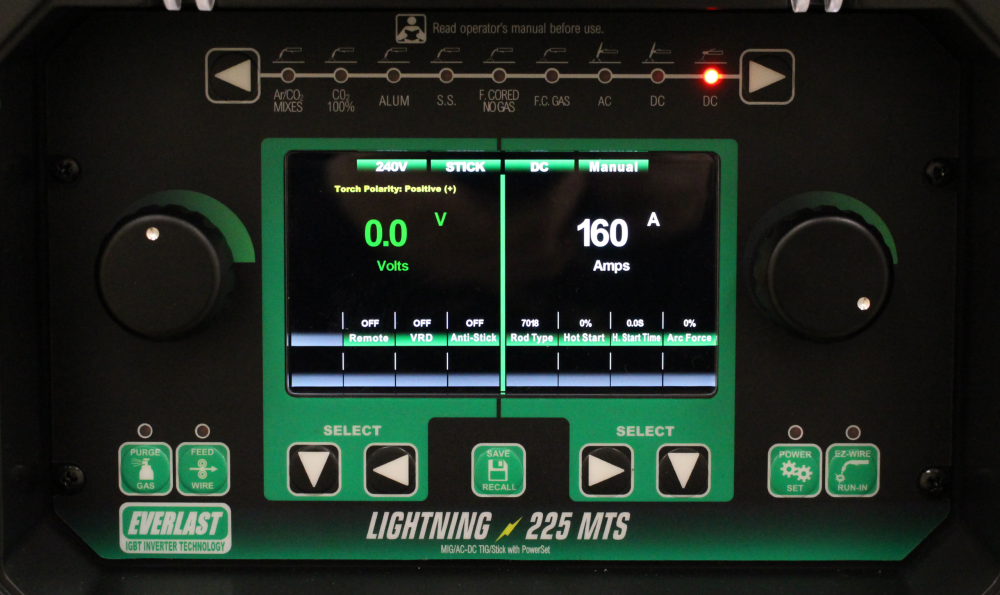 Everlast Lightning MTS 225 Welder Multi-Process 225A 120/240V with TIG Package New