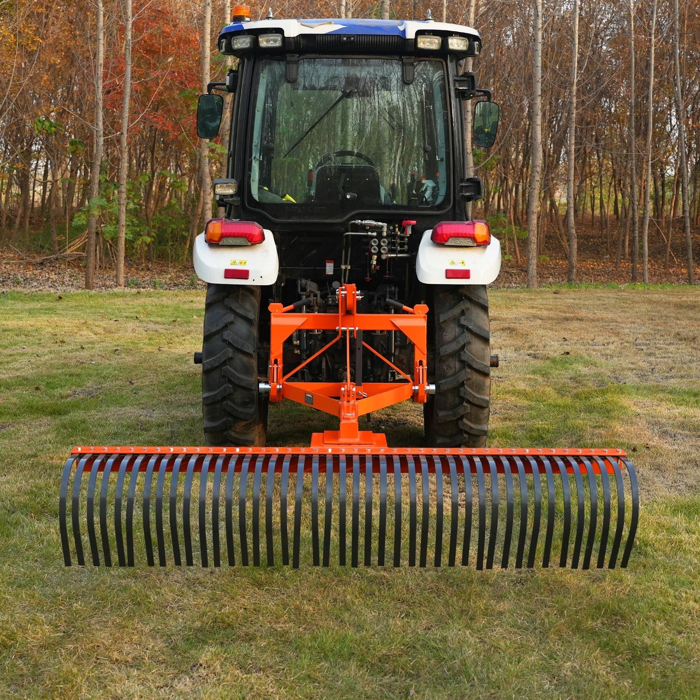 MechMaxx LR84 Landscape Rake 84" 42 Tines 3 Point Hitch Tractor Attachment New