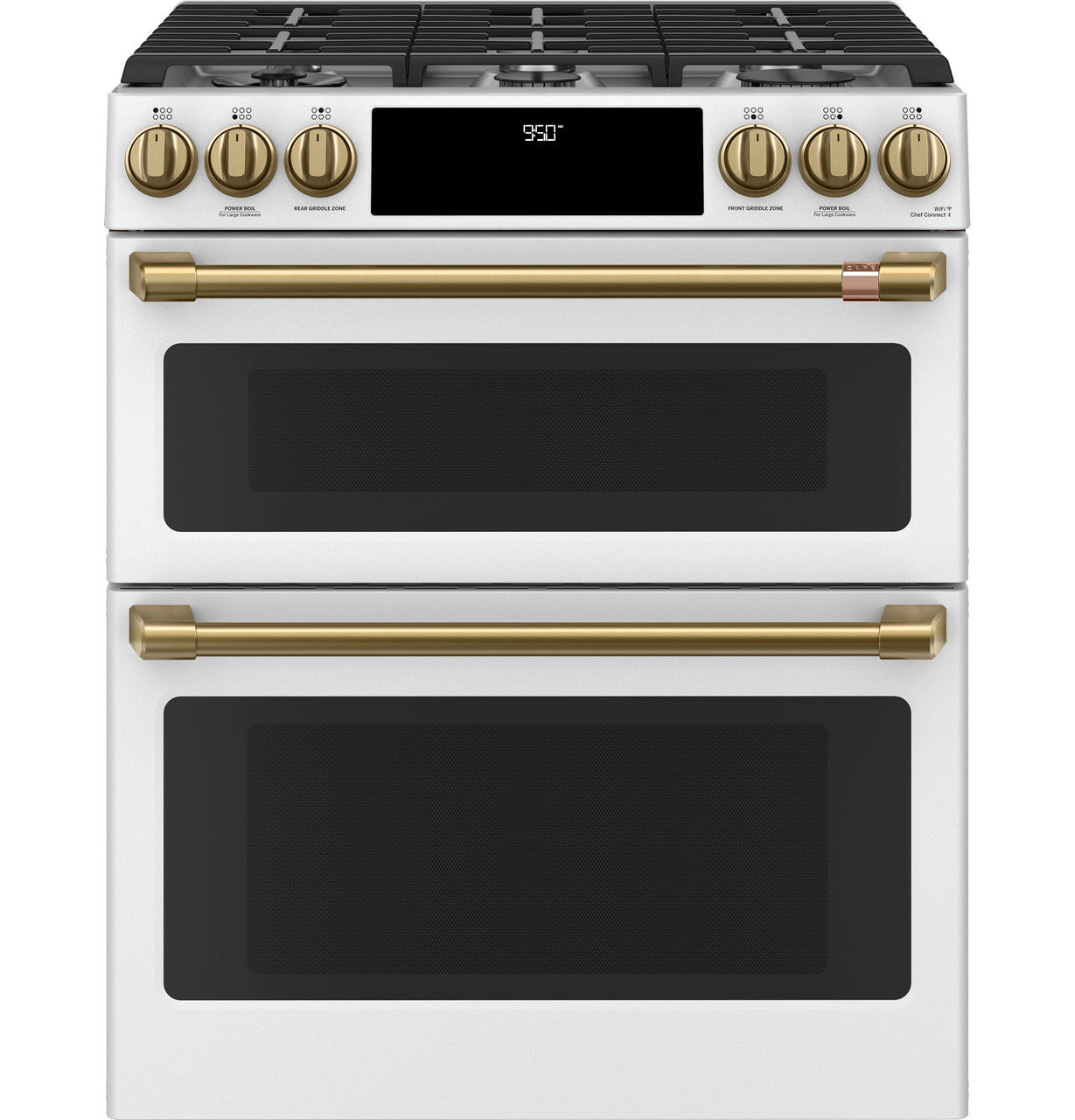 CAFÉ™ 30" Smart Slide-In, Front-Control, Dual-Fuel, Double-Oven Range with Convection