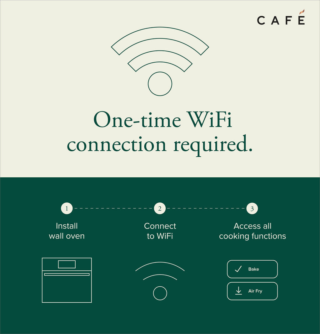 CAFÉ™ 30" Smart Built-In Convection Single Wall Oven in Platinum Glass
