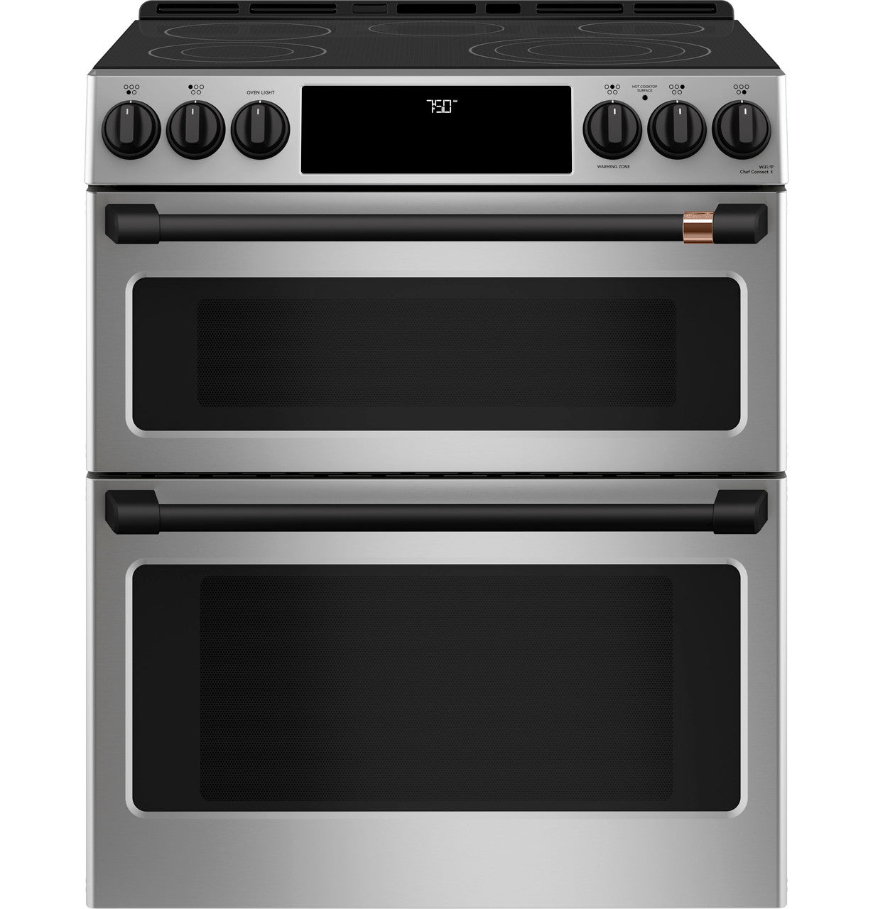 CAFÉ™ 30" Smart Slide-In, Front-Control, Radiant and Convection Double-Oven Range