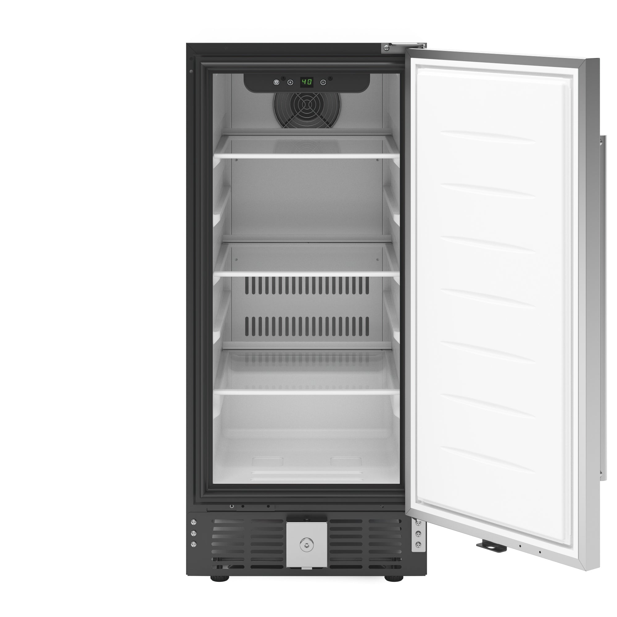 15 in. Small Stainless Steel Built-In Refrigerator and Beverage Cooler, 3 cu. ft.