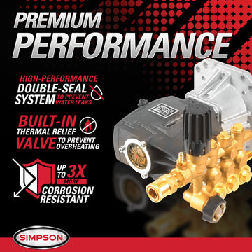 Simpson PS61350 Gas Pressure Washer 4400 PSI 4 GPM CRX 420 Engine Electric Start New