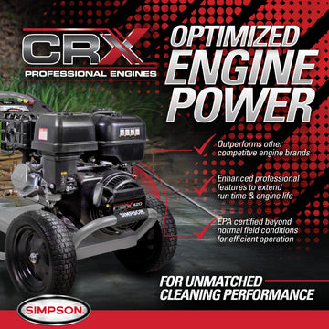 Simpson PS61350 Gas Pressure Washer 4400 PSI 4 GPM CRX 420 Engine Electric Start New