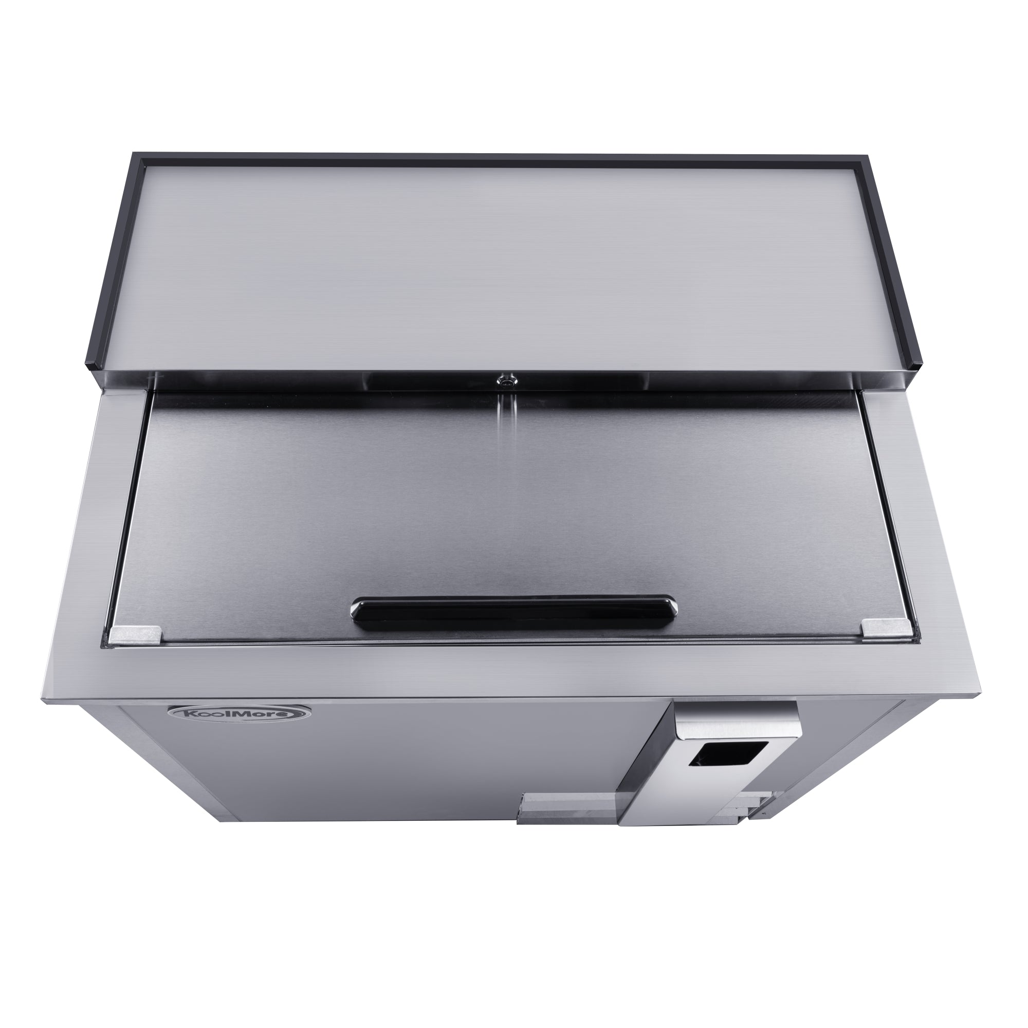 36 in. Commercial Bottle Cooler in Stainless-Steel with Built-In Opener, ETL Listed, 9 cu. ft.
